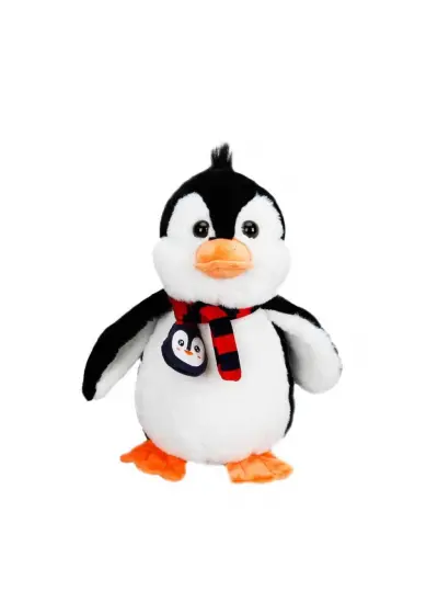 Atkılı Peluş Penguen 32 cm.