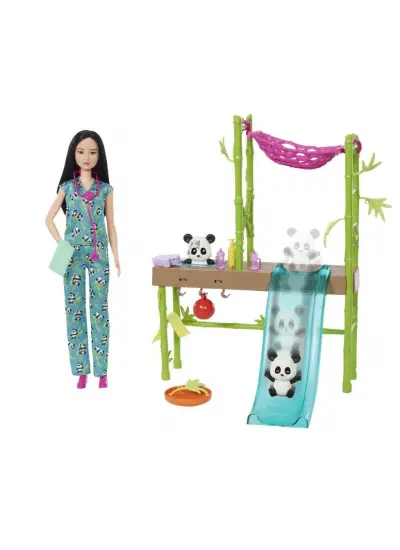 HKT77 Barbie Panda Bakımı Oyun Seti