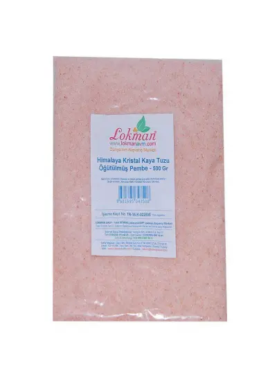 Yemeklik Himalaya Kristal Kaya Tuzu Öğütülmüş Pembe 500 Gr