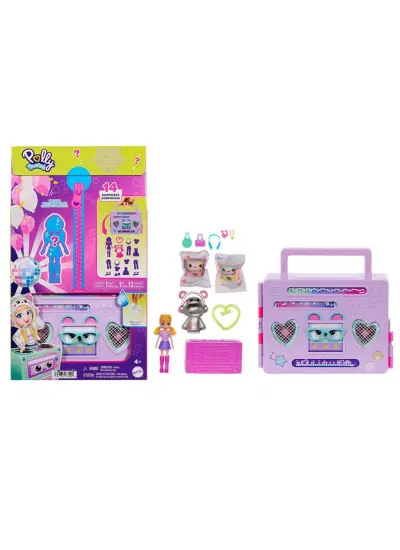 HRD65 Polly Pocket Radyo Temalı Moda Eğlencesi Oyun Seti