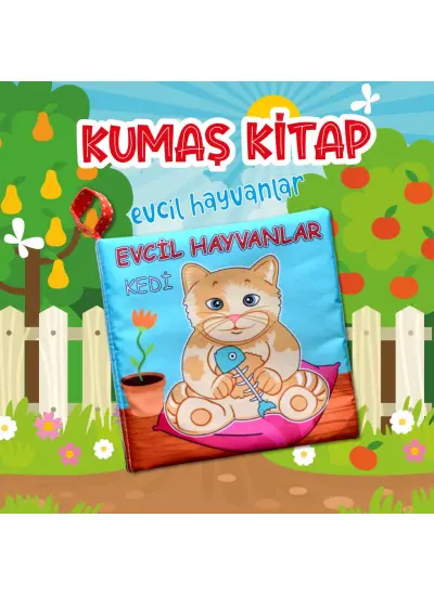 Evcil Hayvanlar Sessiz Kumaş Kitap