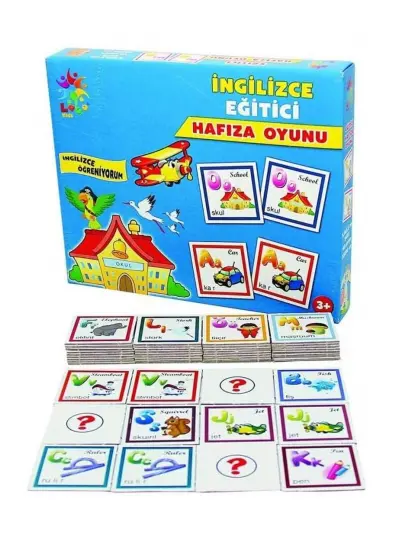 Laço Puzzle Lc024 Eğitici Hafıza Oyunu İngilizce Nesneler