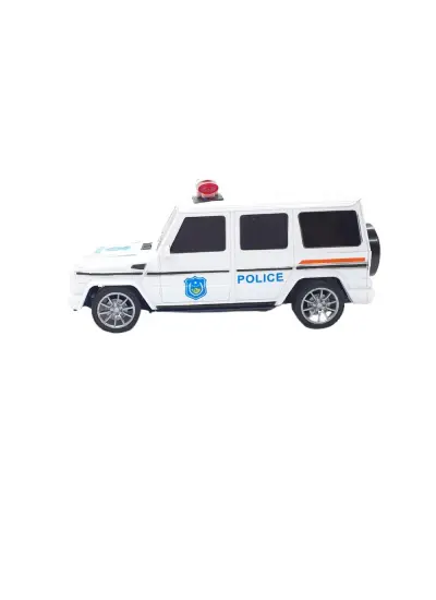 Uzaktan Kumandalı Mercedes Polis Jeep 1:20 Ölçek 18 Cm Beyaz - 13578-887