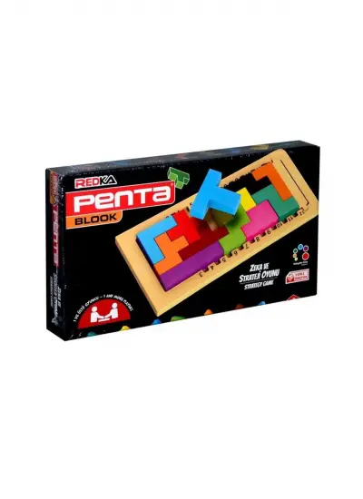 Redka/KumToys Redka Penta Blook Ahşap Akıl Zeka Eğitici Oyuncak