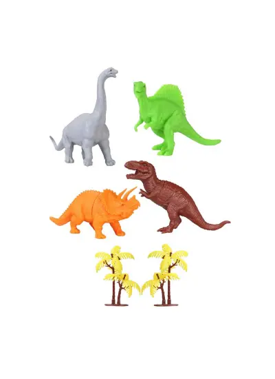 713 Toy Play 6 Parça Dinozor Figür Seti 14-18 cm