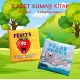 2 Kitap  İngilizce Meyveler ve Kutup Hayvanları Kumaş Sessiz Kitap