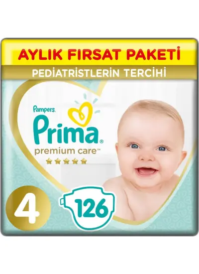 Prima Premium Care Aylık Fırsat Paketi 4 Beden 126 Adet