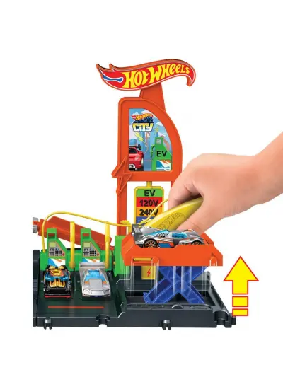 HTN79 Hot Wheels Elektrikli Araç Şarj İstasyonu Oyun Seti