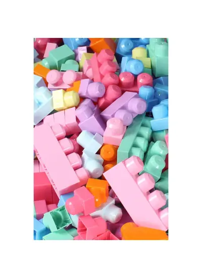 Nessiworld 3035 Play Blox Pastel Blok Yapı Oyuncakları 266 Parça ,Saklama Çantalı ,1 Yaş ve Üzeri