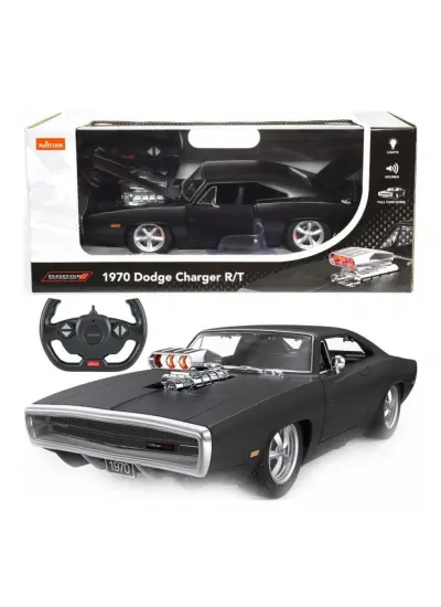 99010 1970 Dodge Charger R/T Sesli ve Işıklı Uzaktan Kumandalı Araba -Sunman