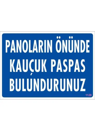 Elektrik Panosu Levhası 25x35 KOD:1128