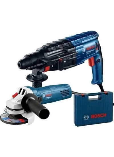 Bosch GBH 240 Kırıcı Delici+GWS 750-125 Taşlama Set