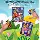 2 Set - 20 Parça  Masal Kahramanları ve Rakamlar Parmak Kukla