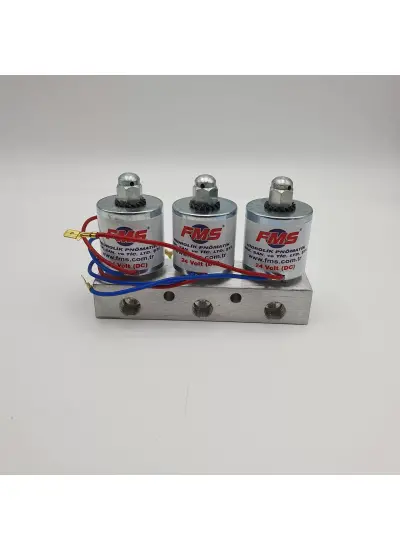 1/4 12V / 24V / 110V / 220V ÜÇLÜ DAMPER PNÖMATİK VALF