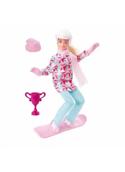 NessiWorld Barbie Snowboard Sporcusu Bebek HCN32NessiWorld