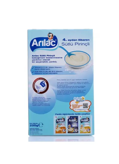 Arılac İnstant Sütlü Pirinçli Ek Gıda 200 Gr