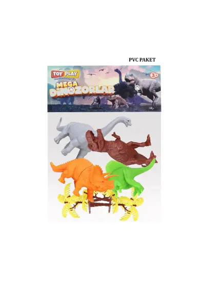 713 Toy Play 6 Parça Dinozor Figür Seti 14-18 cm