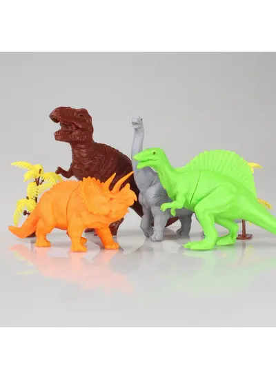 713 Toy Play 6 Parça Dinozor Figür Seti 14-18 cm