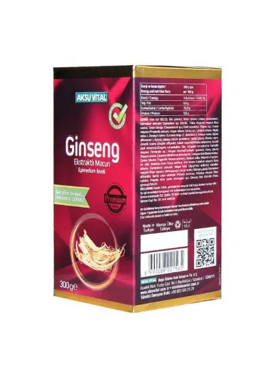 Ginseng Ekstraktlı Bitkisel Macunnu 300 Gr