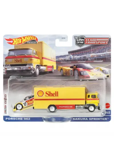 Hot Wheels Team Transport Premium Shell Porsche 962 Sakura