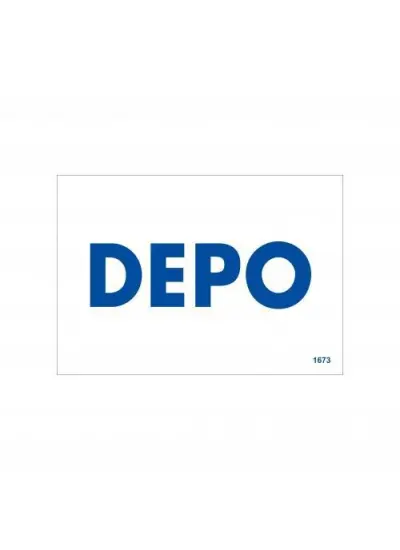 Depo Uyarı Levhası 17,5x25 KOD:1673