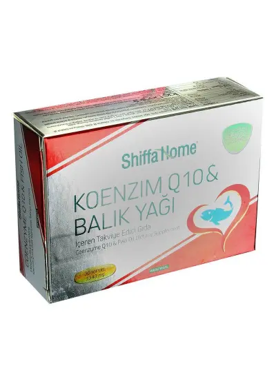 Shiffa Home Koenzim Q10 & Balık Yağı Yumuşak Jel 1340 Mg x 30 Kapsül