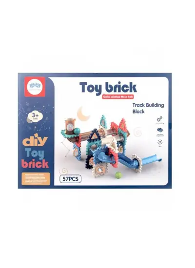 3253 Toy Brick 3D Yapı ve Tasarım Blokları 57 Parça -Sunman