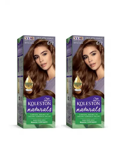 Naturals Saç Boyası Çikolata Kahve 6/7 2x Paket