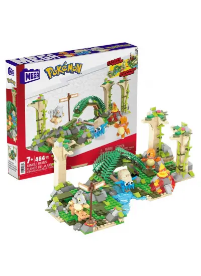 HDL86 MEGA™ Pokémon™ Jungle Ruins - Adventure Builder Antik Kent Seti 464 parça +7 yaş