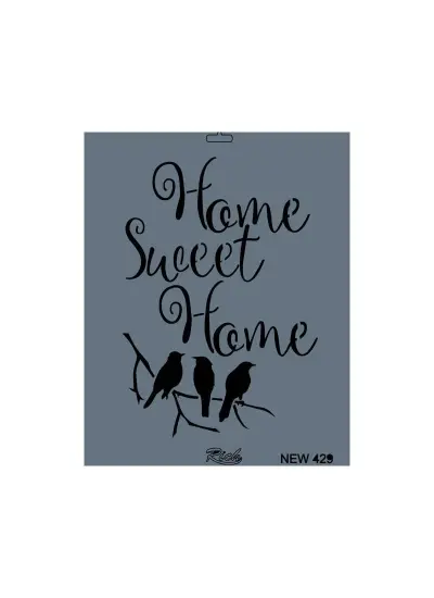 Rich New Seri N-429 Stencil 35x25 cm