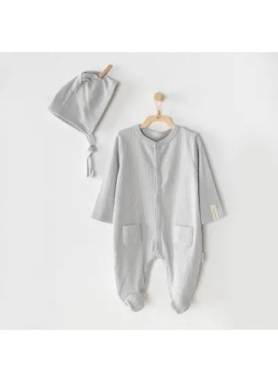 AC23651 Modal Bebe Tulum Takım Grey