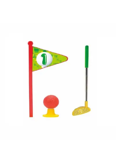 Mini Golf Oyun Seti - Sarı Top Çukuru