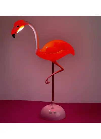 Flamingo Masa Lambası - 2 Fonksiyonlu USB Şarjlı