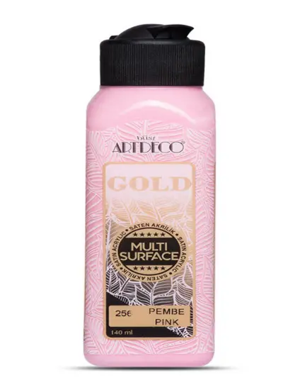 Artdeco Gold Multi Surface Akrilik Boya 140 ml. 256 PEMBE