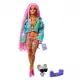 Nessiworld Barbie Extra Pembe Örgü Saçlı Bebek GXF09