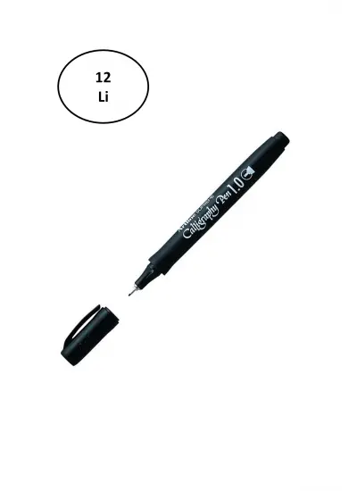 Artline Supreme Calligraphy Pen 1.0 Kaligrafi Kalemi Siyah 12li