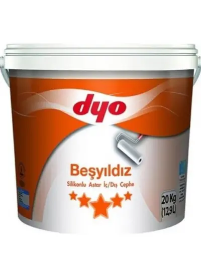 Dyo Beşyıldız Silikonlu İç Dış Astar 20 Kg Beyaz