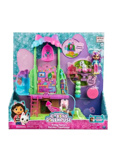 Nessiworld 3071121 Gabbys Dollhouse Kitty Fairynin Ağaç Evi Oyun Evi