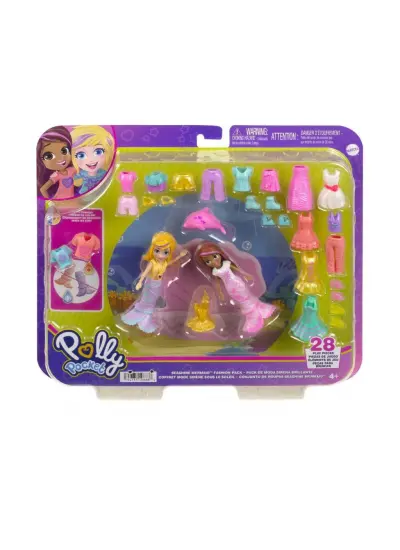 HNF51 Polly Pocket ve Arkadaşları Farklı Moda Aksesuarları Oyun Setleri