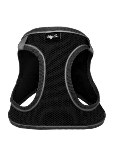 Üç Kilitli Sportif Kedi Köpek Göğüs Tasması 28-34 cm X-Small Siyah