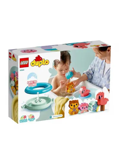 10966 LEGO® Duplo® Banyo Zamanı Eğlencesi: Yüzen Hayvan Adası, 20 parça, +1,5 yaş