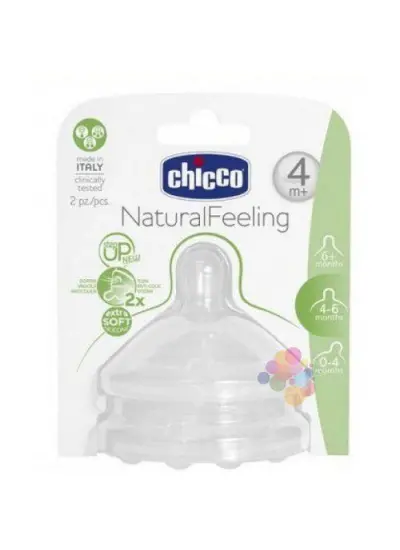 NaturalFeeling Biberon Emziği 4 Ay+ Akış Ayarlı 2li