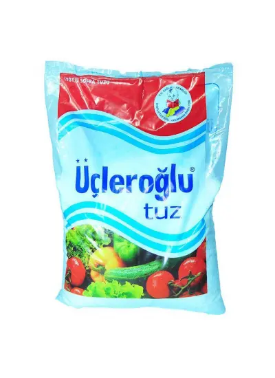 Yemeklik İyotlu Öğütülmüş Kalın Sofra Tuzu 1500 Gr