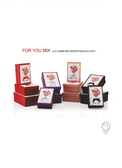 Gıpta Foryou Dikdörtgen 3Lü Hediye Kutusu Set 4-Bx92990-2161