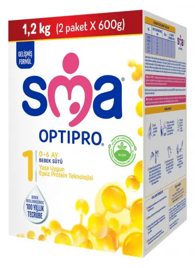 SMA Optipro Probiyotik 1 Bebek Devam Sütü 0-6 Ay 1200 Gr