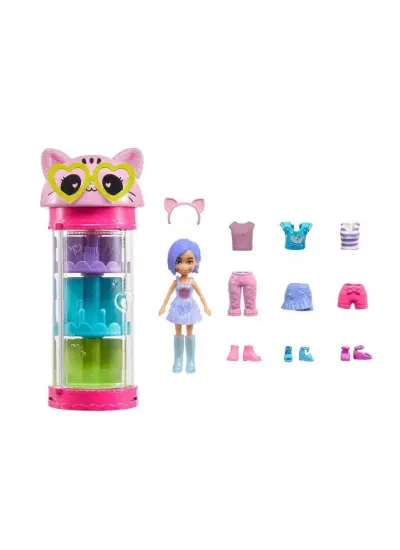 HKW04 Polly Pocket Moda Eğlencesi Oyun Setleri-Mattel