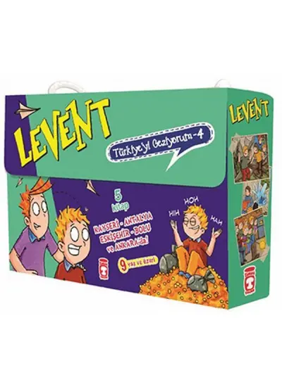 Levent Türkiyeyi Geziyorum - 4 (5 Kitap Takım)  (4022)