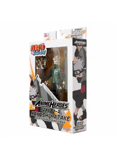 36963 Anime Heroes Naruto 6 cm Figür - Hatake Kakashi 4 Büyük Ninja Savaşı