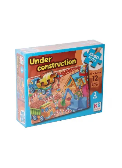 NessiWorld JP 314004 Under Construction Jumbo Puzzle 12 Parça