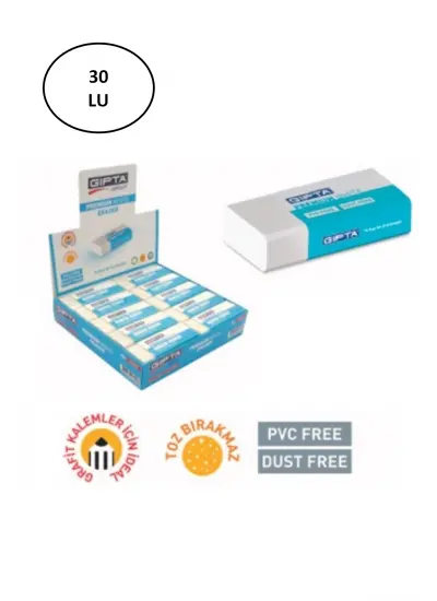 Gıpta Silgi Premium Pvc-Dust Free Beyaz (30 Lu Paket)